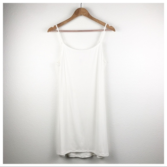 Skims Soft Ribbed Slip Dress in Snow Size 2X - Picture 2 of 8